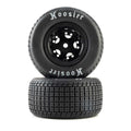 Losi LOS-4237 Hoosier Tires Medium Mounted Black Wheels 22S DLM (2)