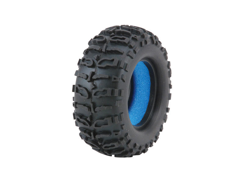 Losi LOSB1480B 1.9" Mini Rock Claws Blue Tires w/ Foam (2) RC