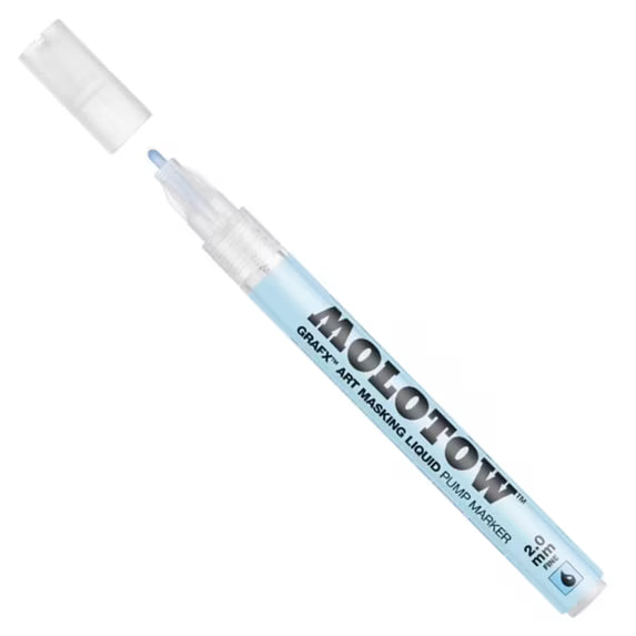 Molotow 728.001 MLW728001 GRAFX 2mm Masking Fluid Pen Marker New