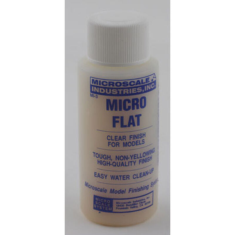 Microscale MI-3 Micro Coat Flat Clear Finish 1 oz Model Decal