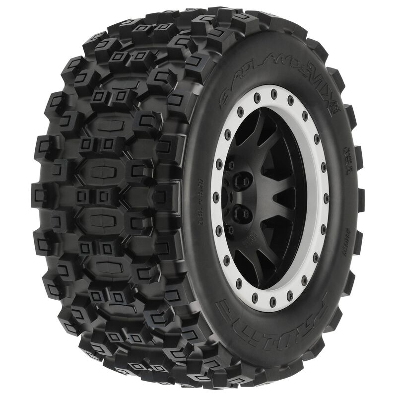 Pro-Line 1013113 Badlands MX43 Pro-Loc F/R Tires Mounted 24mm X-MAXX (2)