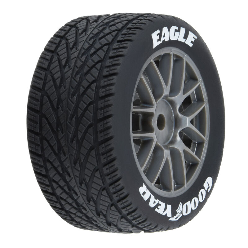 Pro-Line 1028310 Goodyear Eagle Rain Tire F/R MTD Grey for Losi NASCAR Race Car (4)