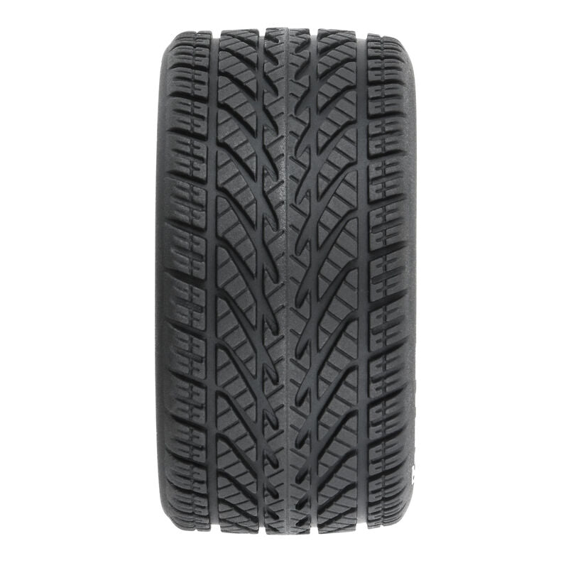Pro-Line 1028310 1/12 Goodyear Eagle Wet Tires F/R MTD Gray Wheels (4): Losi NASCAR