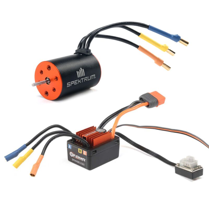 Spektrum SPMXSEMC14 Firma 30A Smart ESC & 4500Kv Brushless Motor Combo: Minis