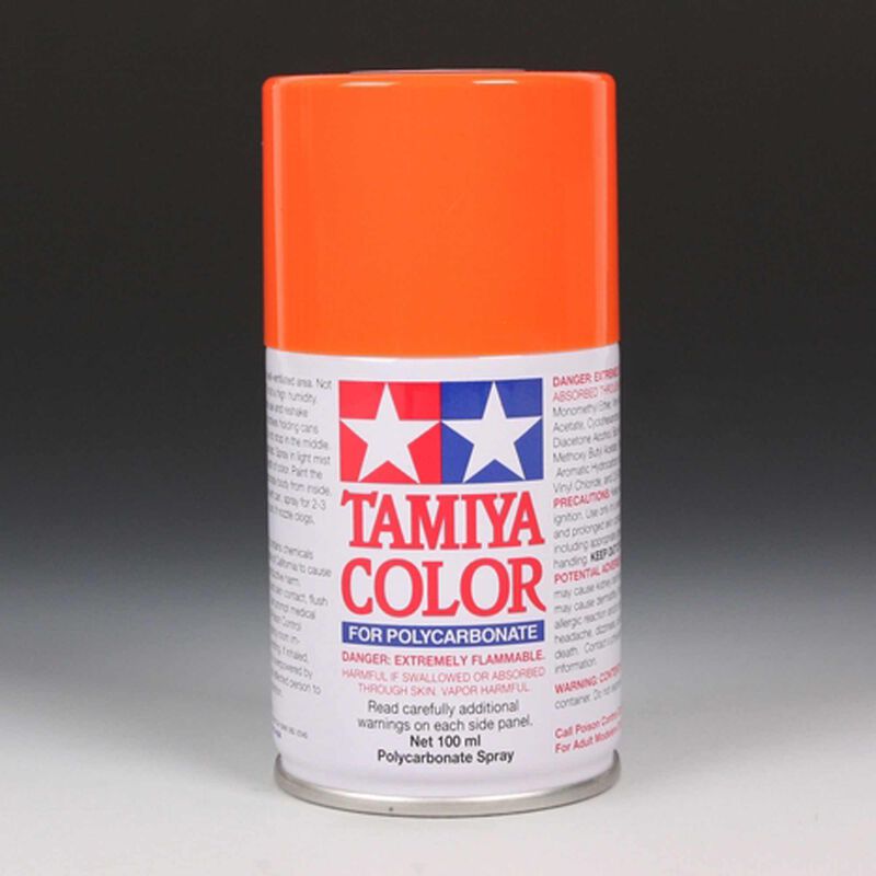 Tamiya 86007 PS-7 Orange Polycarbonate RC Body Spray Paint 100ml