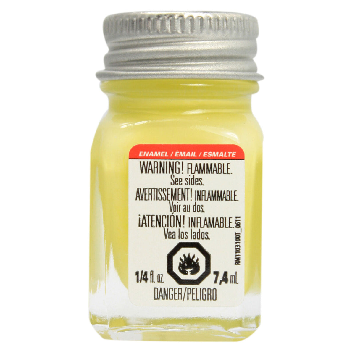 Testors 1112TT Light Yellow Gloss Enamel Paint 1/4 oz Model Hobby