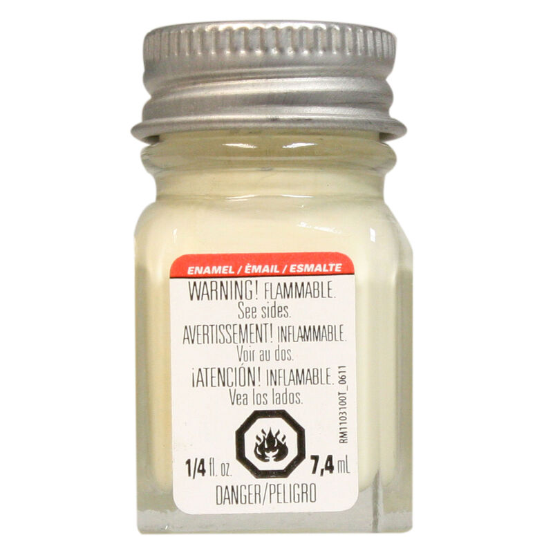 Testors 1117TT Light Ivory Gloss Enamel Paint 1/4 oz Model Hobby