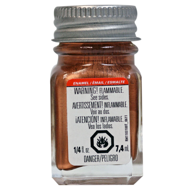 Testors 1151TT Metallic Copper Enamel Paint 1/4 oz Model Hobby Paint