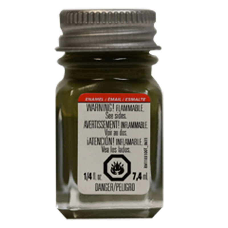 Testors 1165TT Flat Army Olive Enamel Paint 1/4 oz Hobby Model Paint