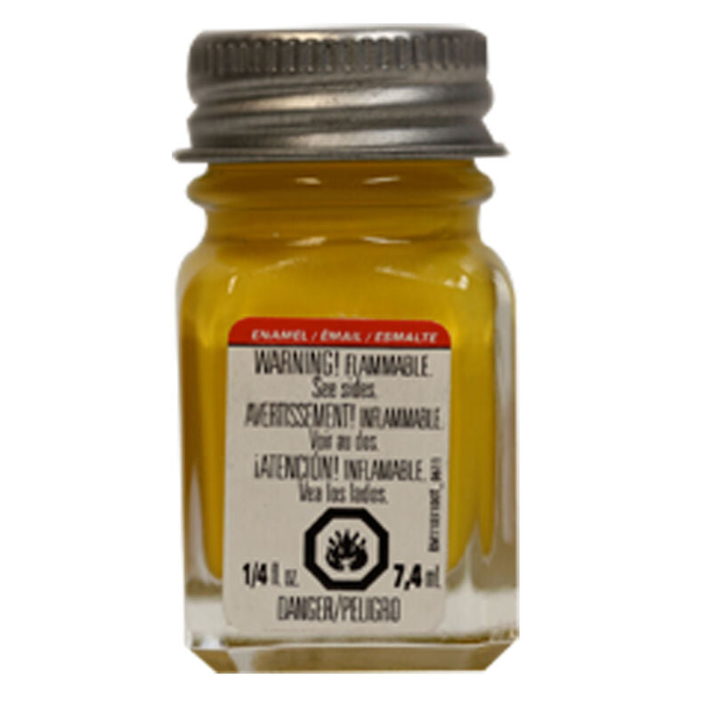 Testors 1169TT Flat Yellow Enamel Paint 1/4 oz Hobby Model Paint