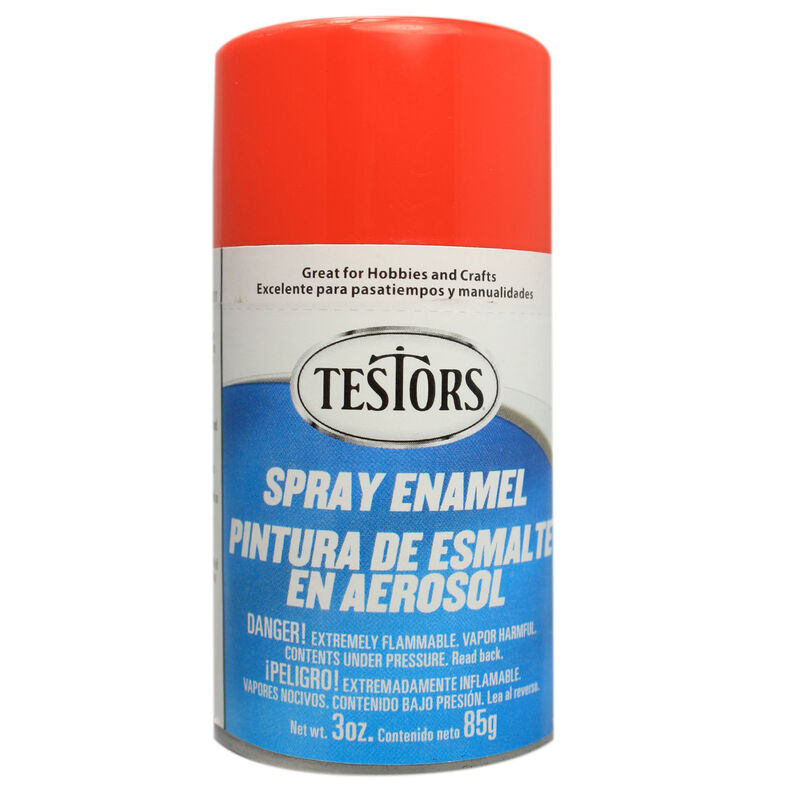 Testors 1231T Spray Enamel 3oz, Gloss Bright Red