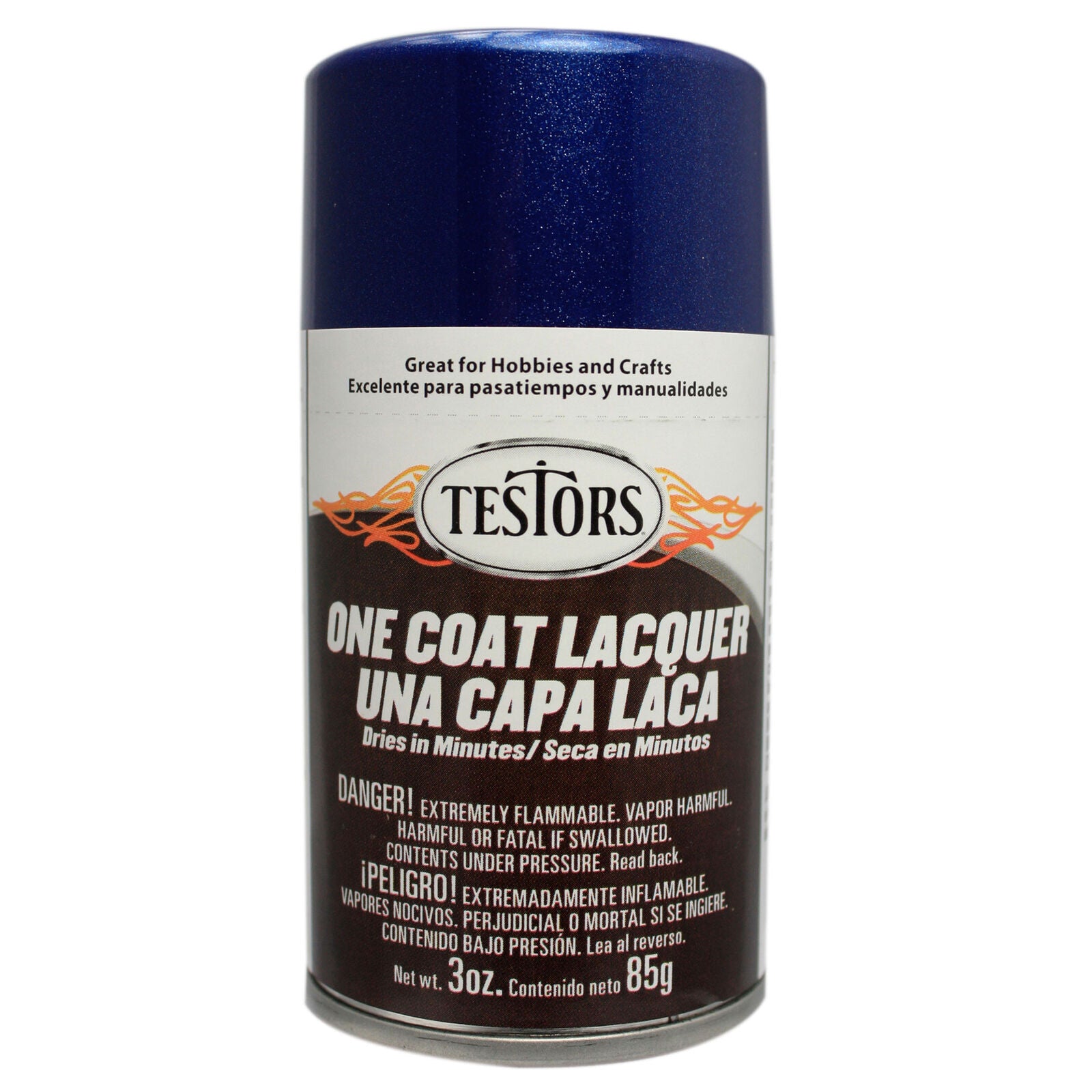 Testors 1836MT One Coat Lacquer Spray Paint - De Ja Blue, 3oz.