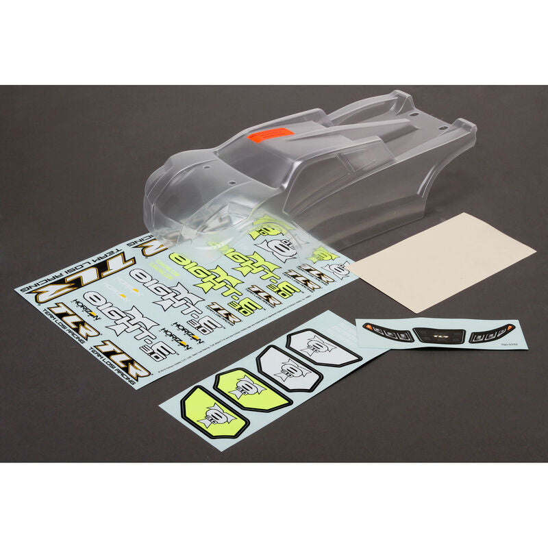 TLR TLR240006 8IGHT-T E 3.0 Clear Body Pre-Trimmed w/ Masks Decals