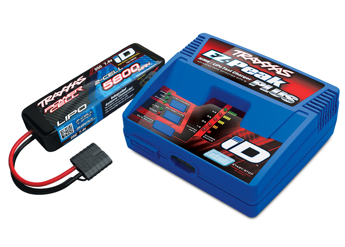 Traxxas 2992 Battery/Charger Pack (w/2970 ID charger, 2843X 5800mAh Battery)