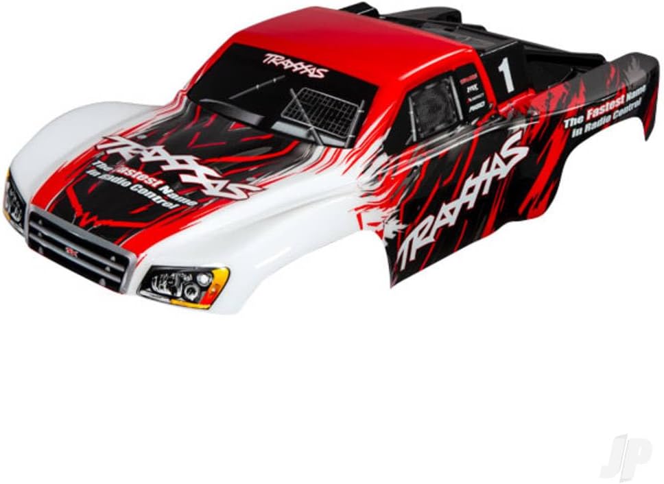 Traxxas 5824R Painted Body, Red: Slash 4x4 (Painted, Decals Applied)