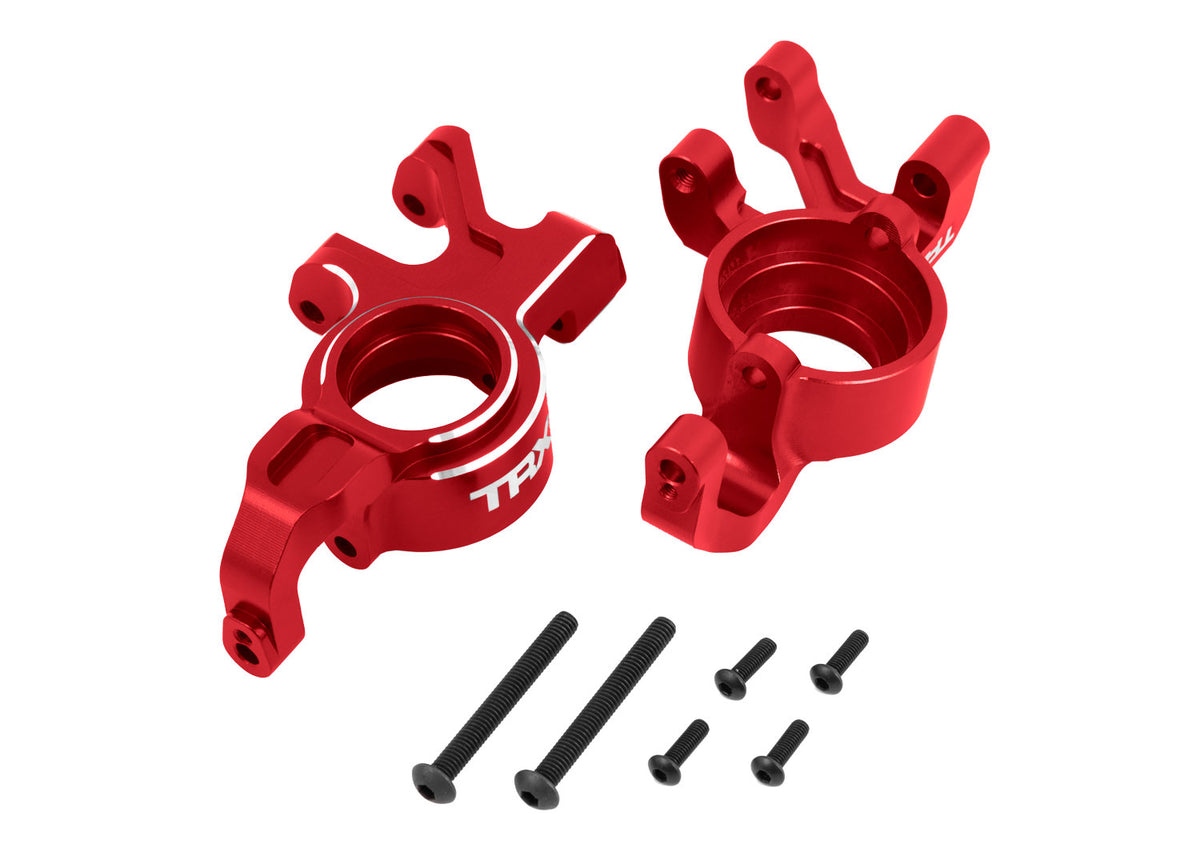 Traxxas 7836-RED X-Series Red Aluminum Steering Blocks (L&R)
