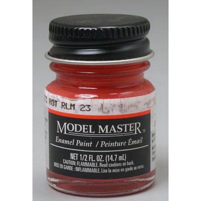Testors Model Master 2073 Rot RLM 23 Red Semi-Gloss Enamel 1/2 oz