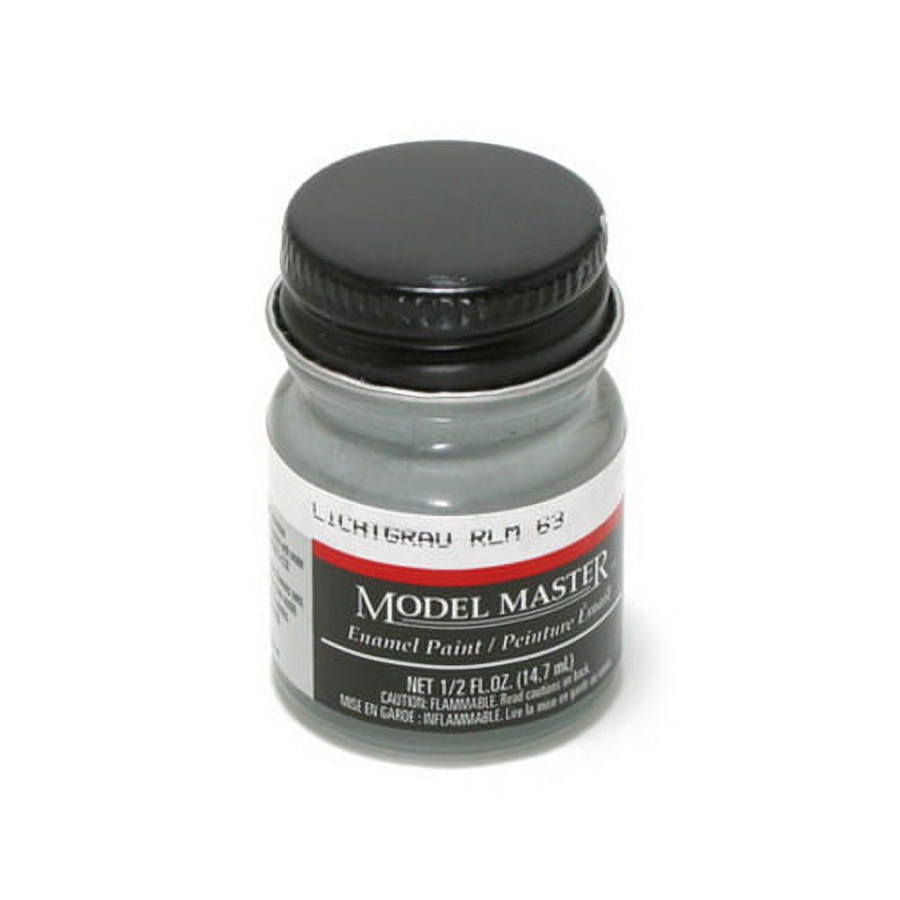 Testors Model Master 2077 Lichtgrau RLM63 Light Gray Semi-Gloss 1/2 oz