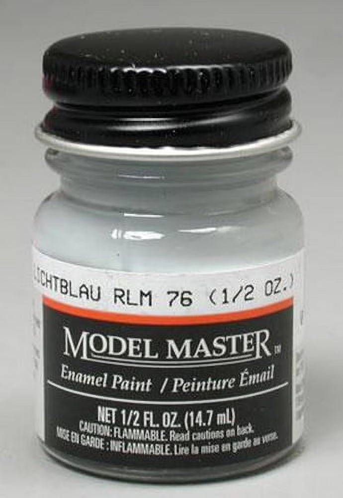 Testors Model Master 2086 Lichtblau RLM76 Light Blue Semi-Gloss Enamel 1/2 oz