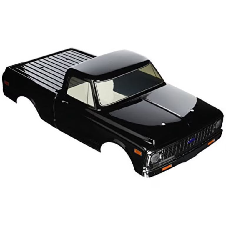 Vaterra VTR230051 1972 Chevy C10 Black Painted 1/10 RC Truck Body Shell