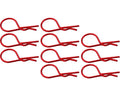 Hot Racing AC02M02 Shinny Red Large Body Clips (10)