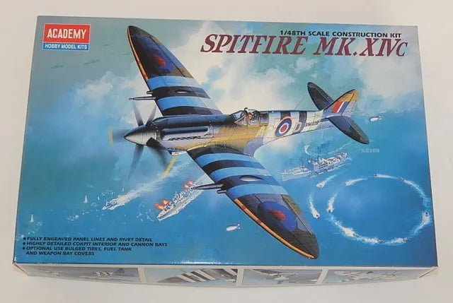 Academy 2157 Spitfire Mk.XIVc 1/48 Scale WWII RAF Fighter Model Kit