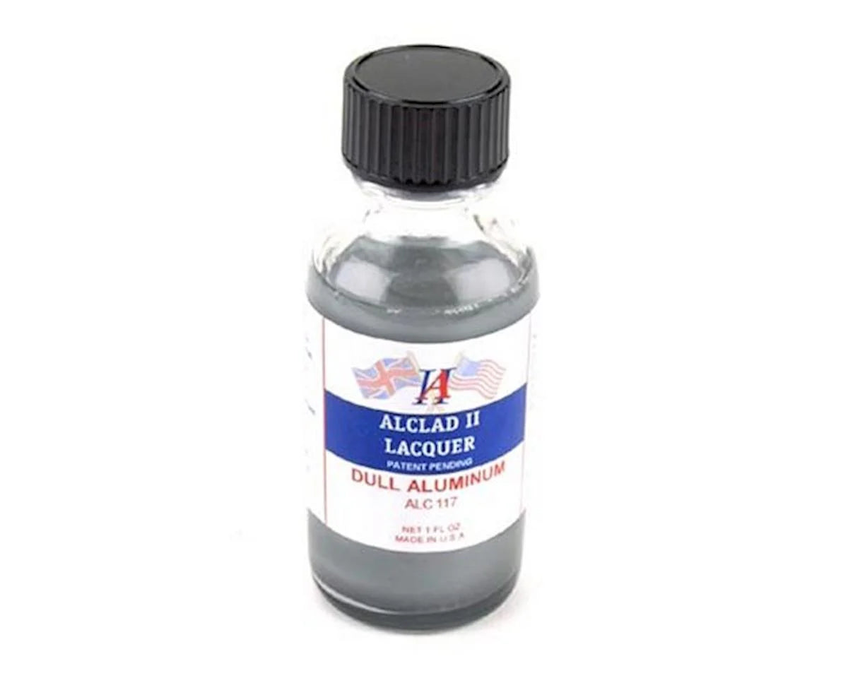 Alclad II Lacquers 117 Dull Aluminum Lacquer Paint 1oz