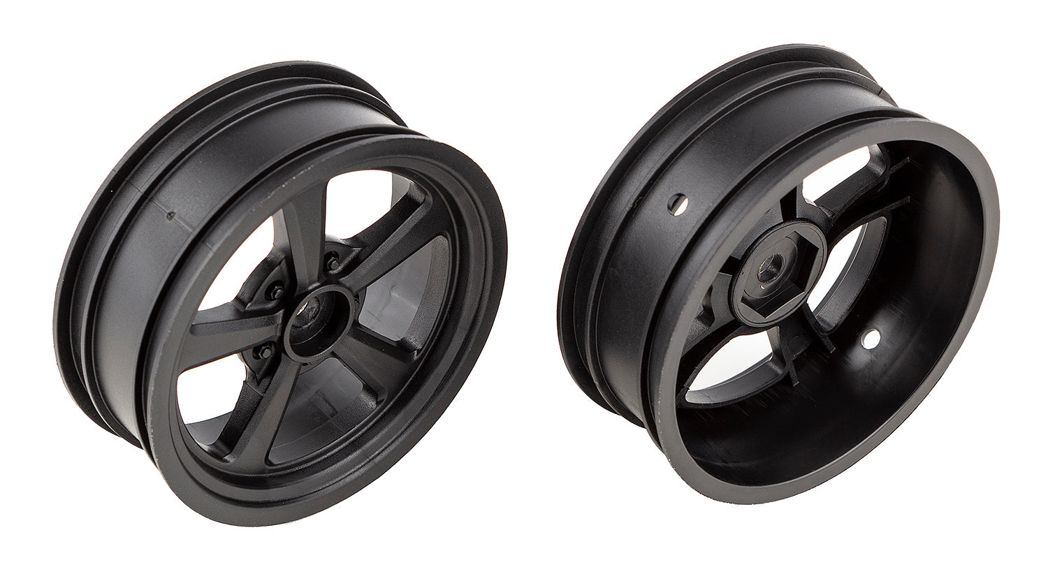 Team Associated 71079 DR10 Drag Front Wheels, black