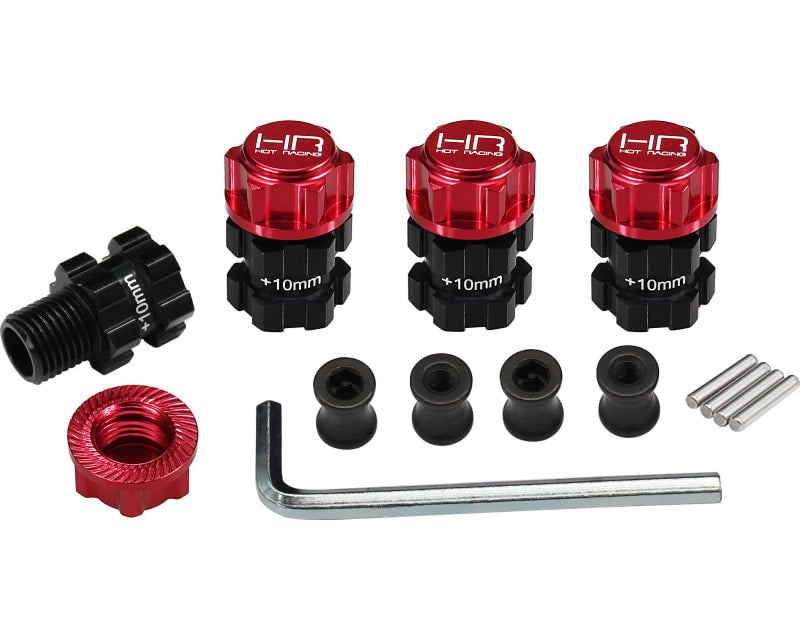 Hot Racing ATF117XT02 Alum Heavy Duty 17mm Hex Hubs 10mm Offset Arrma 1/10 4x4