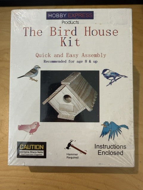 Hobby Express 60002 Pine-Pro Wooden Bird House Kit DIY Craft Unfinished Wood