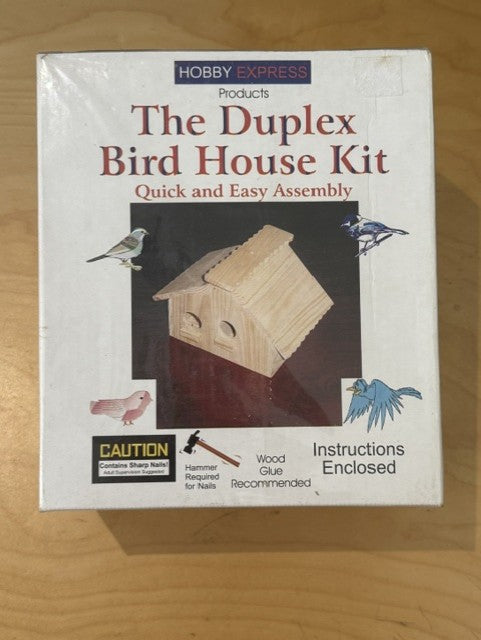 Hobby Express 60004 Duplex Bird House Building Kit Craft Hobby DIY Kit New