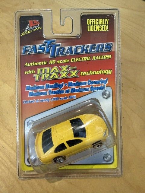 Life-Like Fast Trackers Yellow Dodge Intrepid HO Slot Car Vintage Sealed #9855