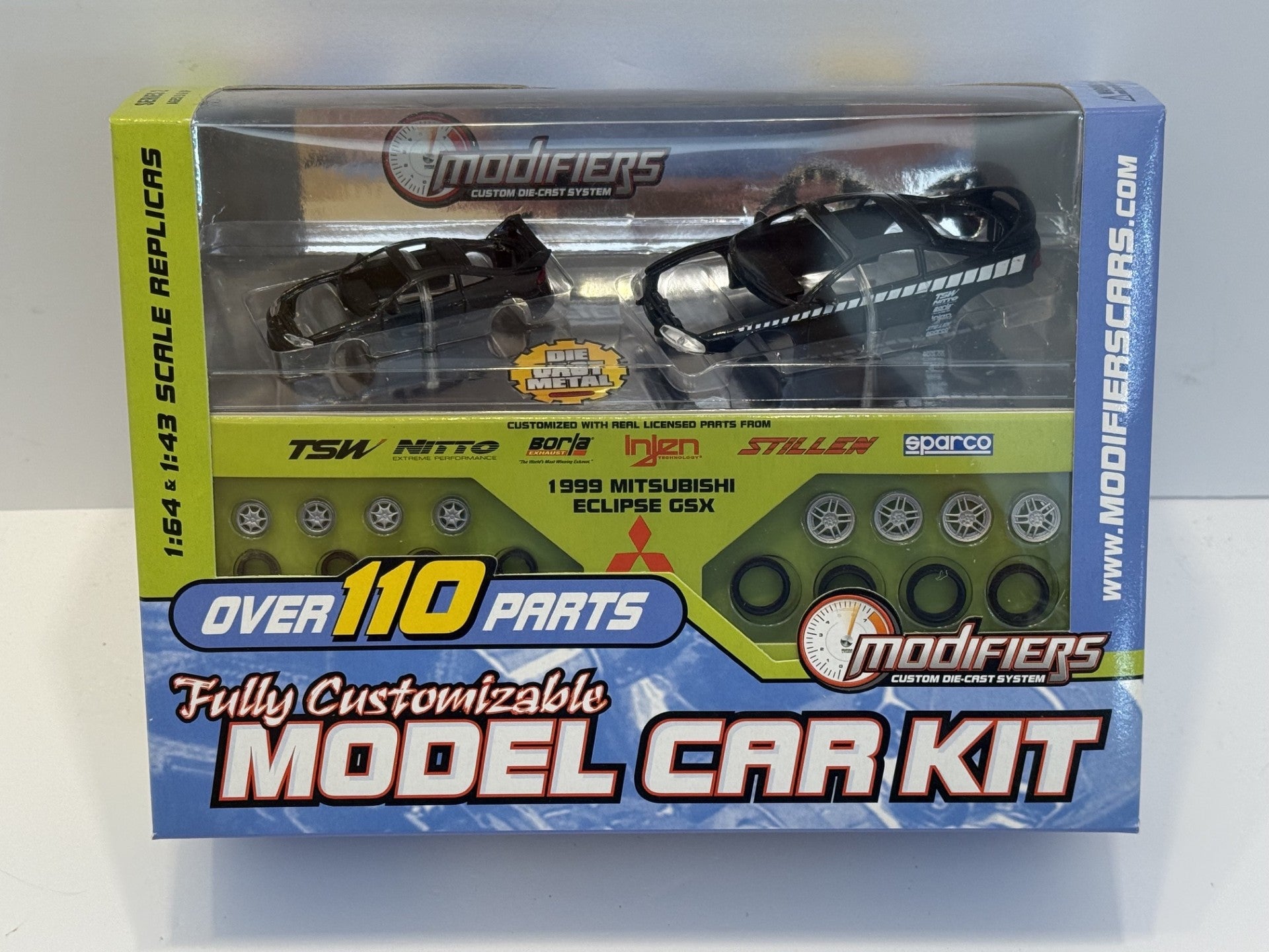 Modifiers 20803B Series 2 Black 1999 Mitsubishi Eclipse GSX 1:64 Diecast