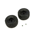 ECX ECX8304-FINAL Pre-Mounted Front Tires (2) Black 1/18 Smash RC Truck