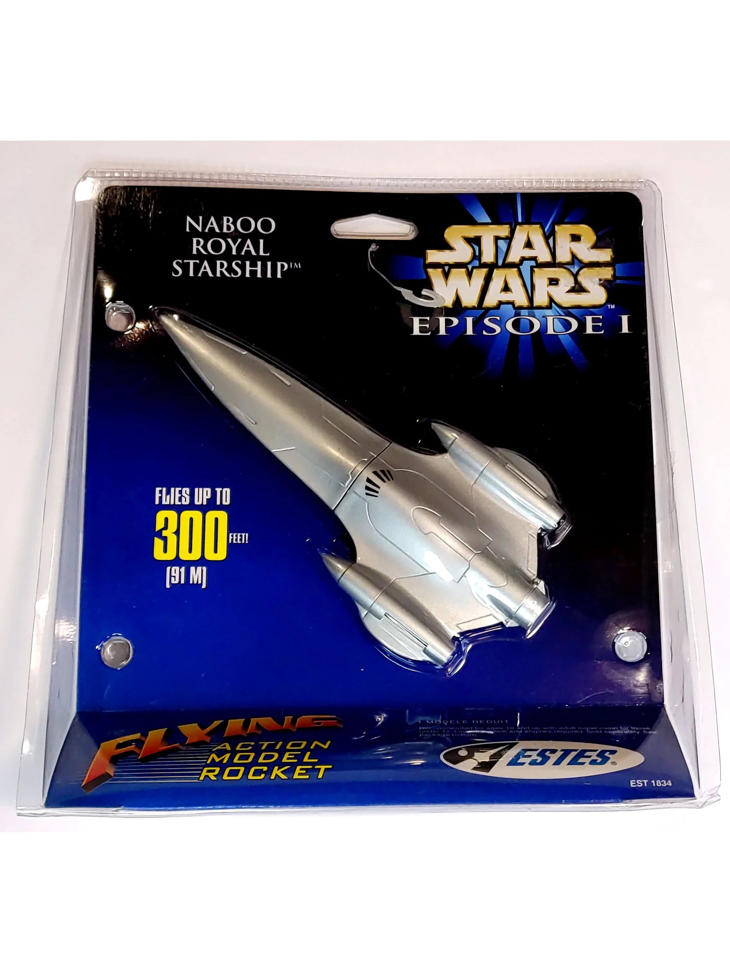Estes 1834 Star Wars Episode I Naboo Royal Starship Flying Model Rocket Kit