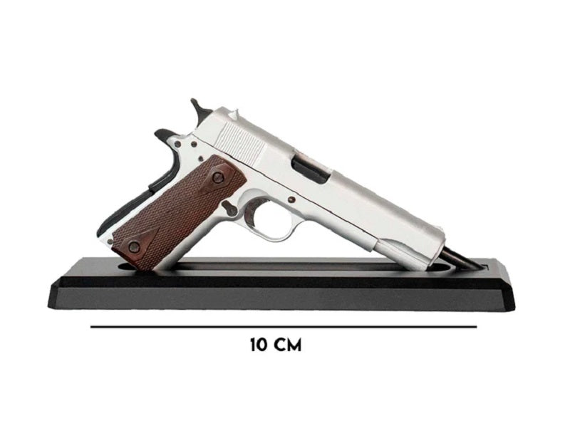 Goat Guns 1911-Silver Miniature 1:2.05 Scale Die-Cast Model Kit