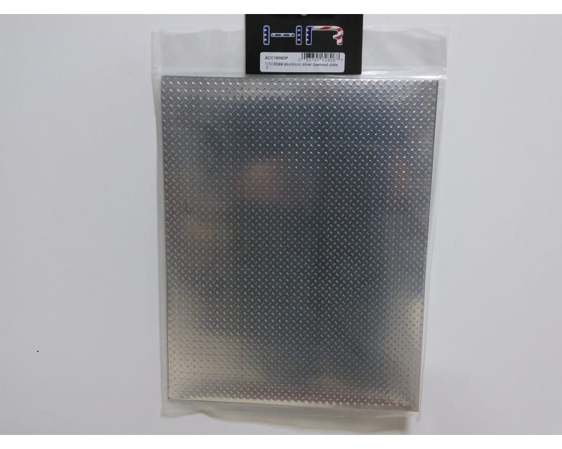 Hot Racing ACC1808DP 1/10 Scale Aluminum Silver Diamond Plate 9x11