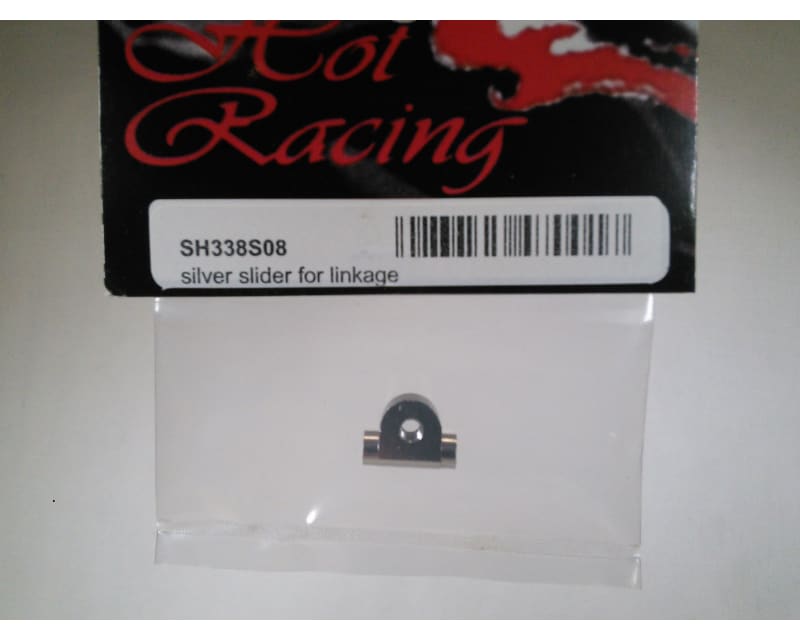 Hot Racing SH338S08 Silver Aluminum Slider for Linkage