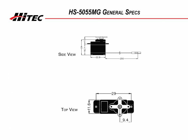 Hitec HS-5055MG Digital Feather Servo Metal Gear Universal RC HRC35055S