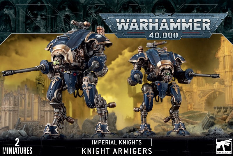 Warhammer 54-20 Imperial Knights Knight Armigers Warhammer 40K