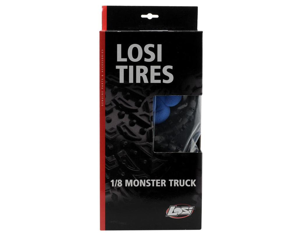 Losi LOSB7201 Claw MT Monster Truck Tires w/Foam Inserts Pair LST Aftershock New