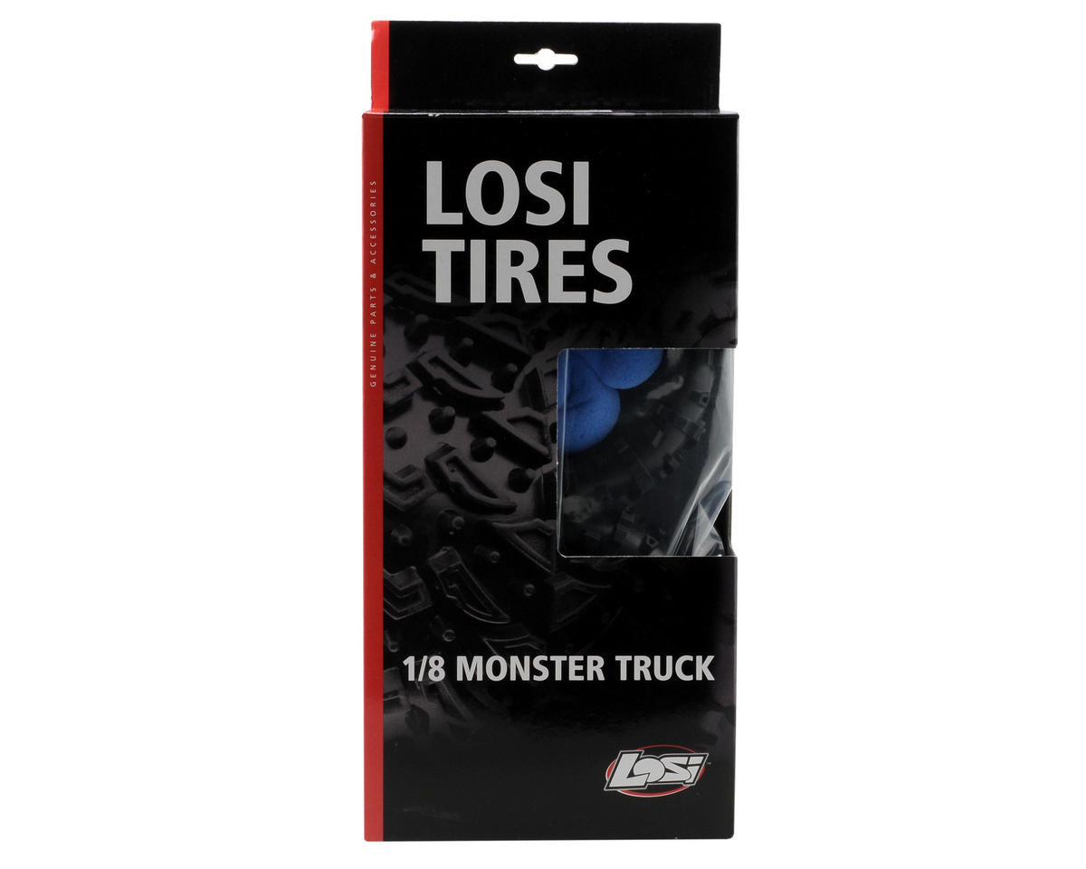 Losi LOSB7201 Claw MT Monster Truck Tires w/Foam Inserts Pair LST Aftershock New