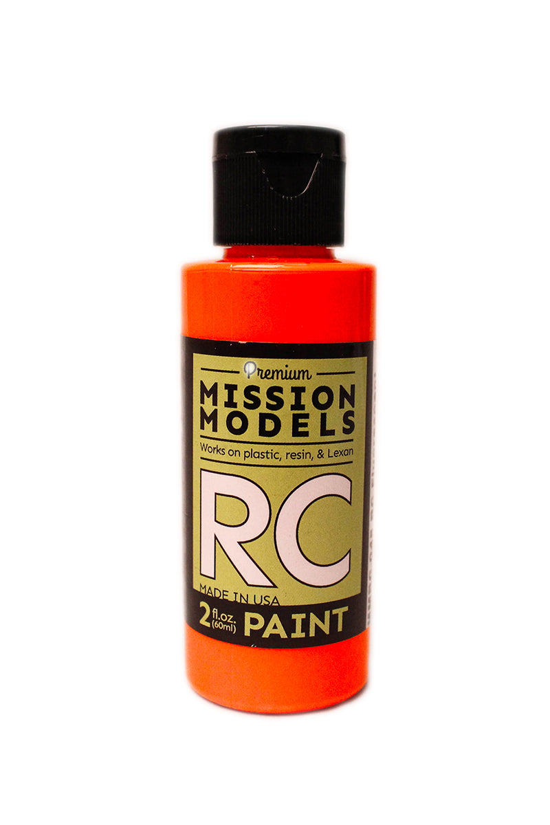 Mission Models MMRC-045 Fluorescent Racing Orange RC Lexan Paint 2oz