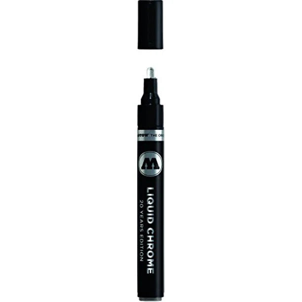 Molotow 703.103 4mm Liquid Chrome 4mm Medium Bullet Tip Marker MLW103