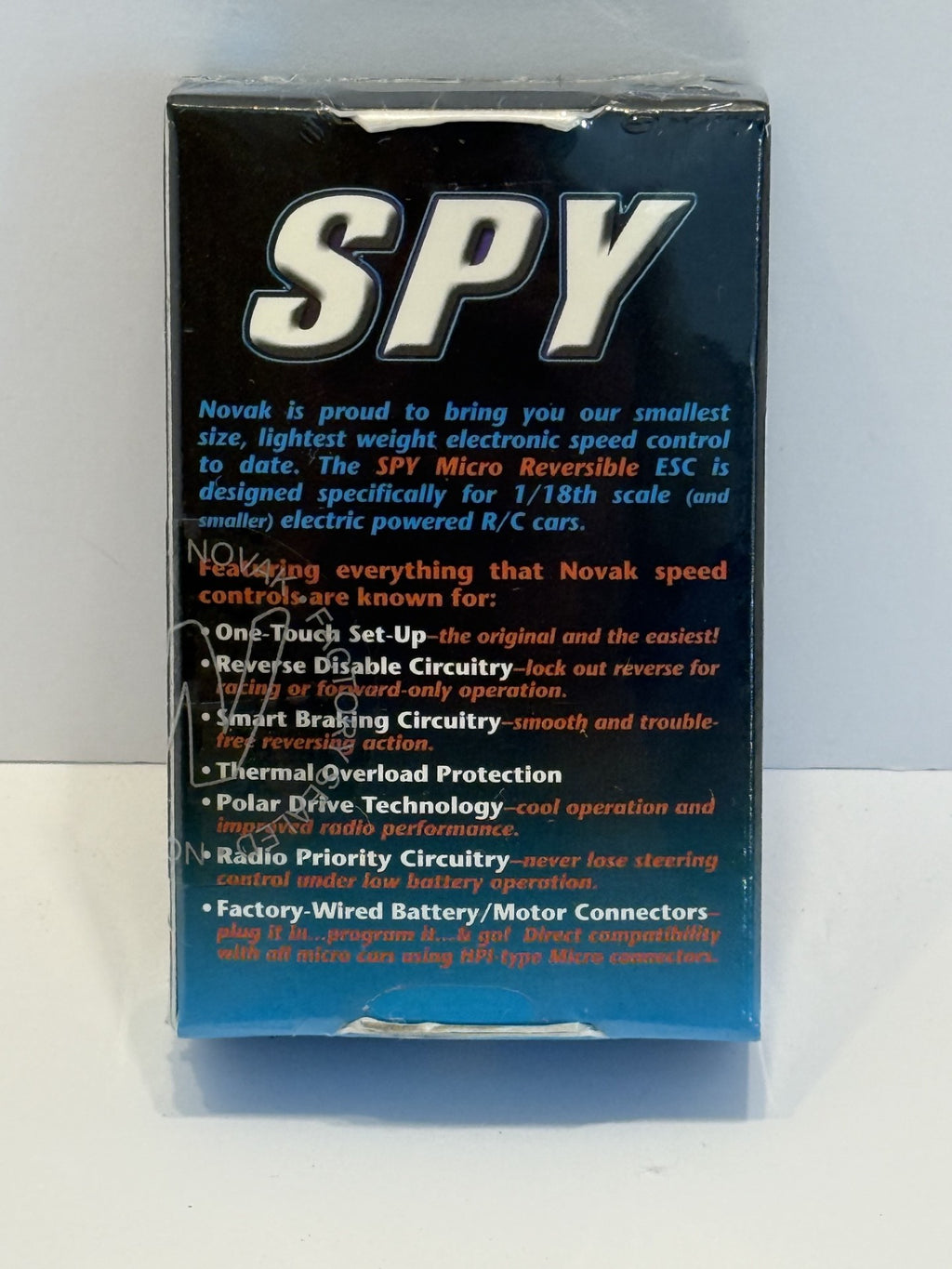 Novak 1870 Spy Micro Reversible Electronic Speed Control – 1/18 & 1/24 Scale