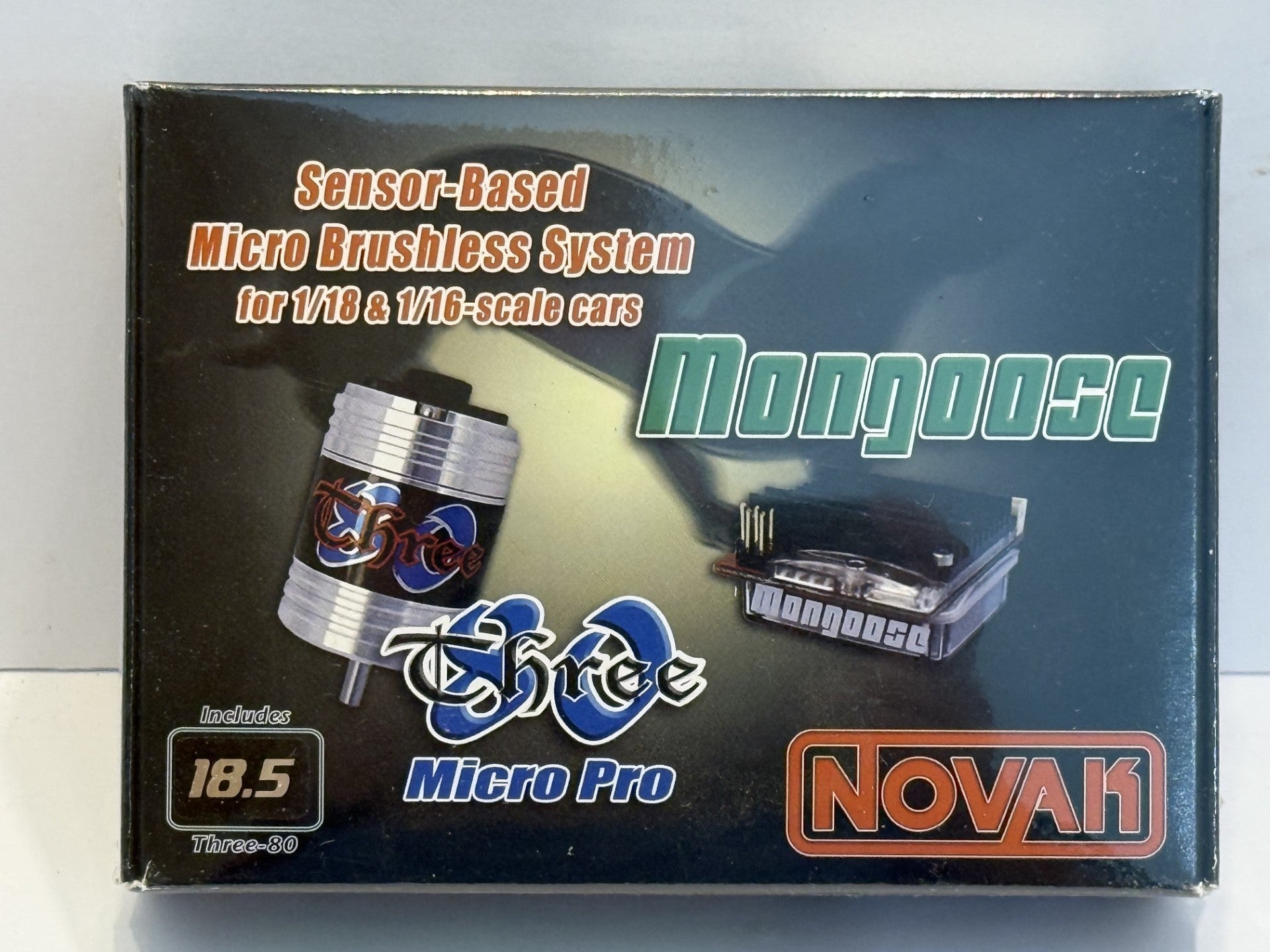 Novak 3055 Mongoose Micro Crawler Brushless ESC Motor System 18.5T NEW