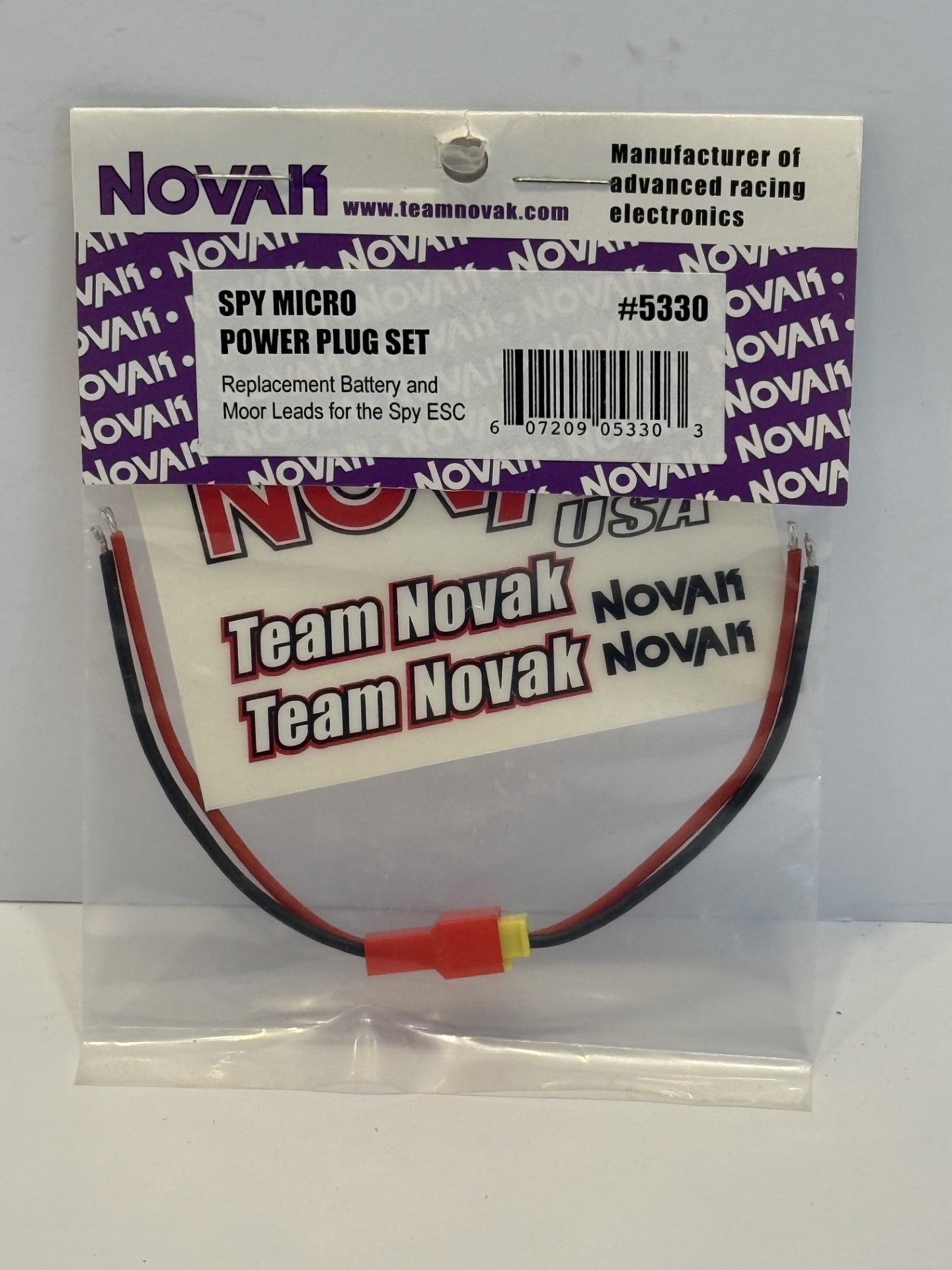 Novak 5330 SPY Micro Power Plug Set ESC Battery Motor Connectors RC New