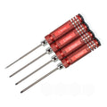 Racers Edge 7215R Metric High Speed Steel Hex Driver Set w/ Red Handles