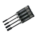 Racers Edge 7220 Metric Nut Driver Set w/ Black Handles (4pc)