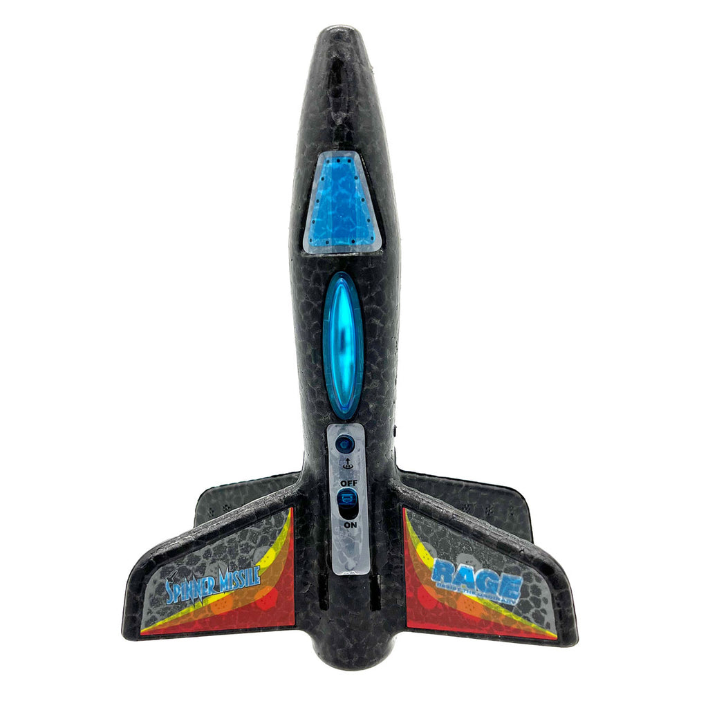 Rage R/C Spinner Missile RGR4130B Black Electric Free-Flight Rocket R/C Rocket